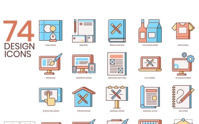 74 Tasarım Simgeleri - Tatlım Serisi Set