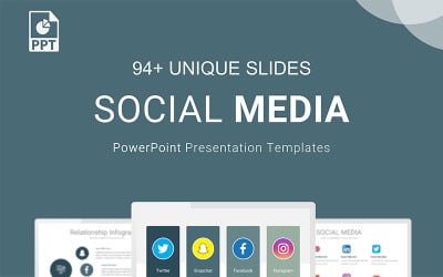PowerPoint-mall för användare av sociala medier