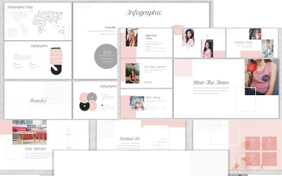 Reszponzív Laluna PowerPoint Template PowerPoint sablon 89956