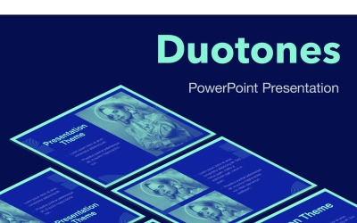 Duotones PowerPoint sablon