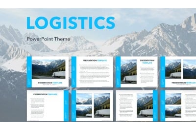 PowerPoint-mall för logistik