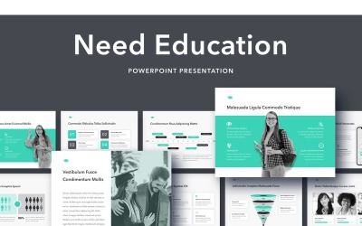 Plantilla de PowerPoint de educación necesaria