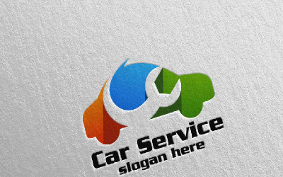Araba Servisi 12 Logo Şablonu