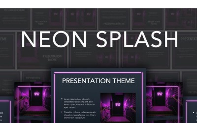 Diapositivas de Google Neon Splash
