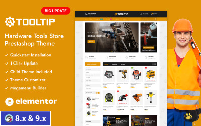 Información sobre herramientas: tienda de herramientas manuales PrestaShop Responsive Theme