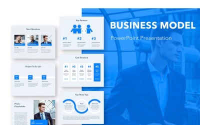 İş Modeli PowerPoint şablonu