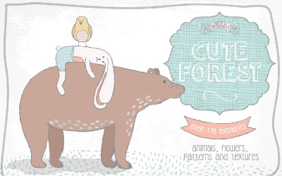 Cute Forest Collection - Illustratie