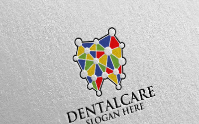 Tandheelkundige, tandarts stomatologie ontwerpsjabloon 2 Logo
