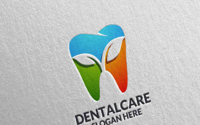 Tandheelkundige, tandarts stomatologie 6 Logo ontwerpsjabloon