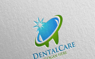 Modèle de logo de conception 8 de stomatologie dentaire, dentiste