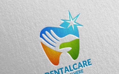 Tandheelkundige, tandarts stomatologie ontwerpsjabloon 9 Logo