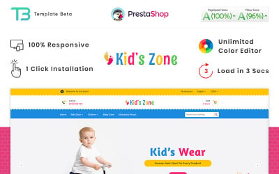 Kids Zone Toy Store Tema de PrestaShop