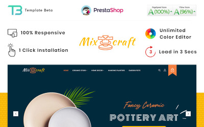 Mix Craft - Tema de PrestaShop con respuesta de cerámica