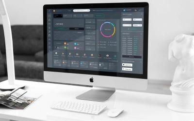 Admin Dashboard Crypto Wallet UI-UI-Elemente