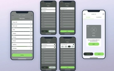Criar serviços - elementos de interface de fãs