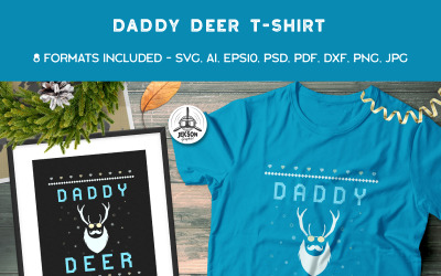 爸爸鹿-T恤设计