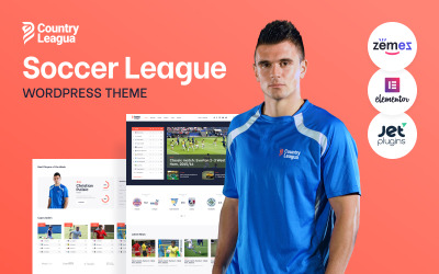 Counter Leagua - Tema WordPress per leghe calcistiche, club sportivi e siti web di tornei di calcio