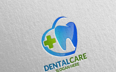 Modèle de logo de conception de stomatologie dentaire, dentiste 17