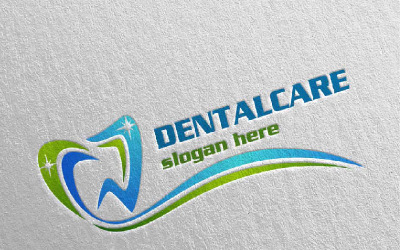 Dental, tandläkare stomatologi design 18 logotyp mall