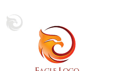 Eagle fly, com conceito Falcon ou Hawk 1 Logo Template