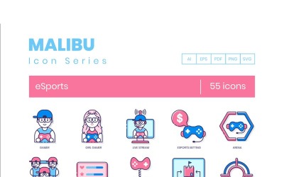 55 eSports Icons - Malibu Series Set