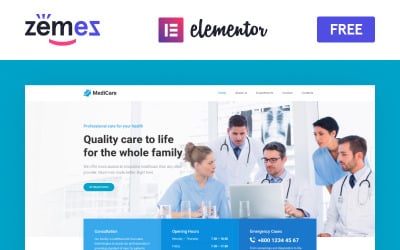 MediCare — БЕСПЛАТНАЯ тема WordPress для врачей