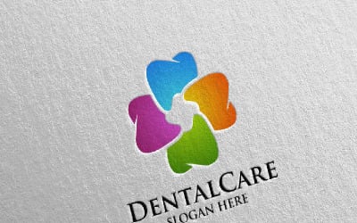 Dentale, dentista stomatologia Design 21 Modello di logo