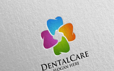 Plantilla de logotipo de diseño 21 de estomatología dental y dentista