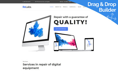 ReLabs - Computer Repair Moto CMS 3 Template