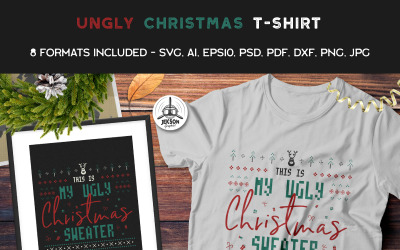 This is My Ugly Christmas Sweater - Diseño de camiseta