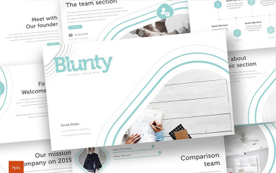 Бланти Шаблон PowerPoint