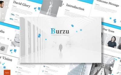 Burzu PowerPoint sablon