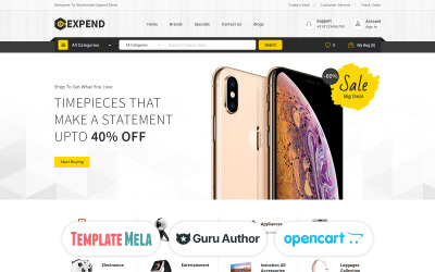 Expend - Modelo OpenCart multiuso