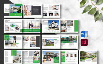 Modèle de brochure/catalogue immobilier. Indesign et Word
