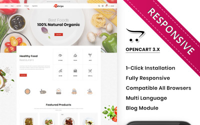 Nutripe - Die OpenCart-Vorlage für Lebensmittelgeschäfte