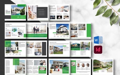 Шаблон брошюры/каталога недвижимости. Indesign и word