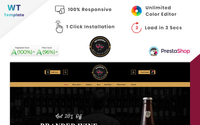 Виноробня - Франція Виноробне вино Тема PrestaShop