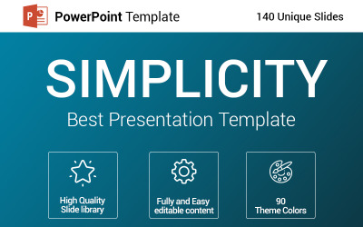 A legjobb egyszerűség PowerPoint sablon