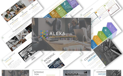 Alexa - Presentation Keynote Template Template para Keynote №90622