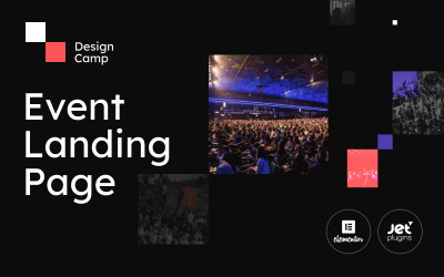 DesignCamp - Modern Etkinlik Açılış Sayfası Platformu WordPress Teması