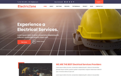 Electriczone Açılış Sayfası Şablonu