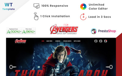 Game Avengers - тема Big Mall PrestaShop