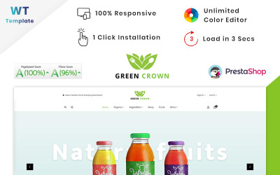 Green Crown Organic - Grocery PrestaShop Theme