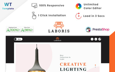 Laboris - тема магазину сучасних меблів PrestaShop