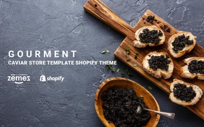 Modèle de magasin de caviar Thème Shopify