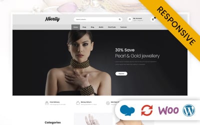 Nieuwigheid - WooCommerce responsief thema voor juweliers