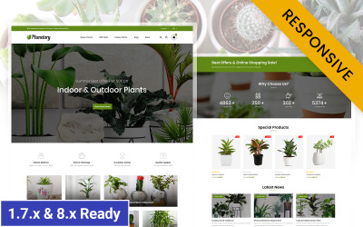 Planetary - motyw PrestaShop dla sklepu z roślinami