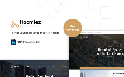Responsive Hoomiez - Single Property Psd #90666