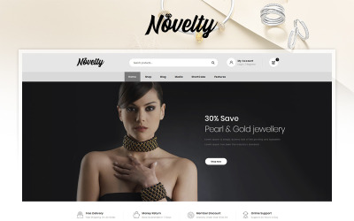 Reszponzív Novelty - Jewelry Store WooCommerce sablon 90641
