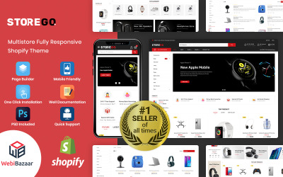 StoreGo - Багатоцільова преміум електронна тема Shopify